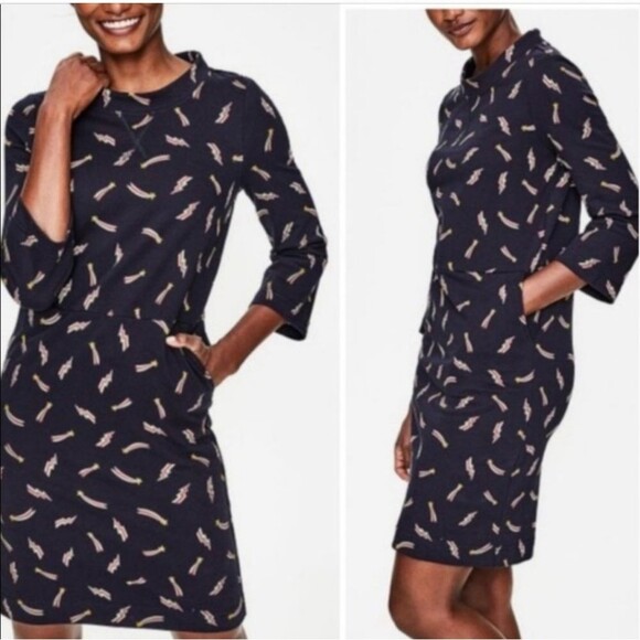 NWT BODEN Shooting Star Sweatshirt dress - Picture 1 of 12